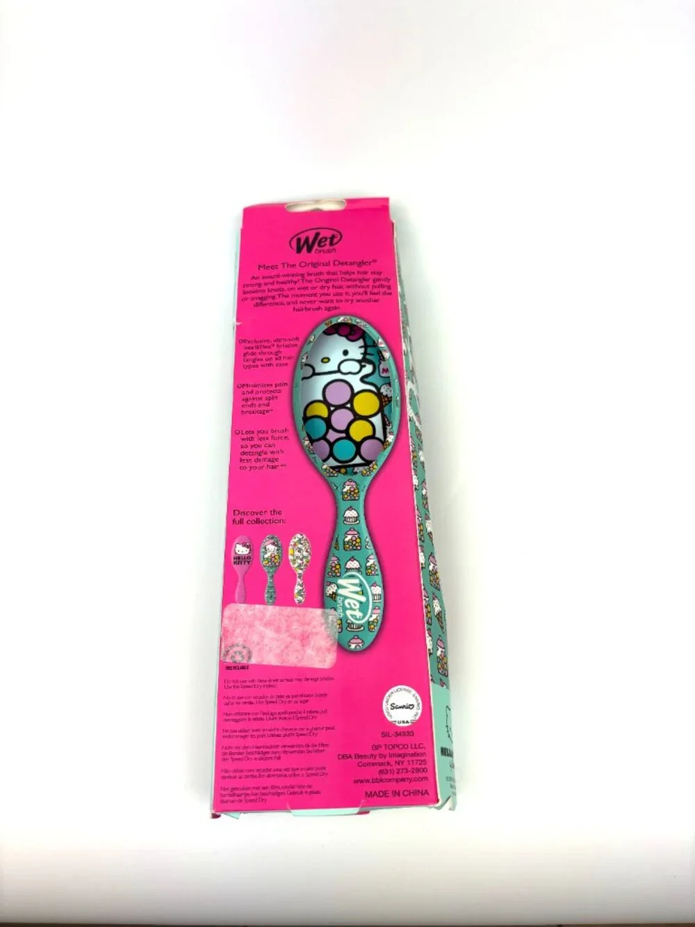 Hello Kitty Bubble Gum Limited Edition Wet Brush Original Detangler Brush. New